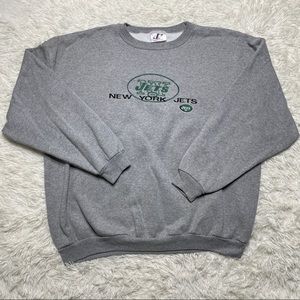 New York Jets  Sweater Mens 3XL  NFL Football Logo Gray Pullover Vintage